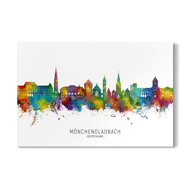 Galerie-Print "Mönchengladbach Skyline txt" 30x20 cm artboxONE