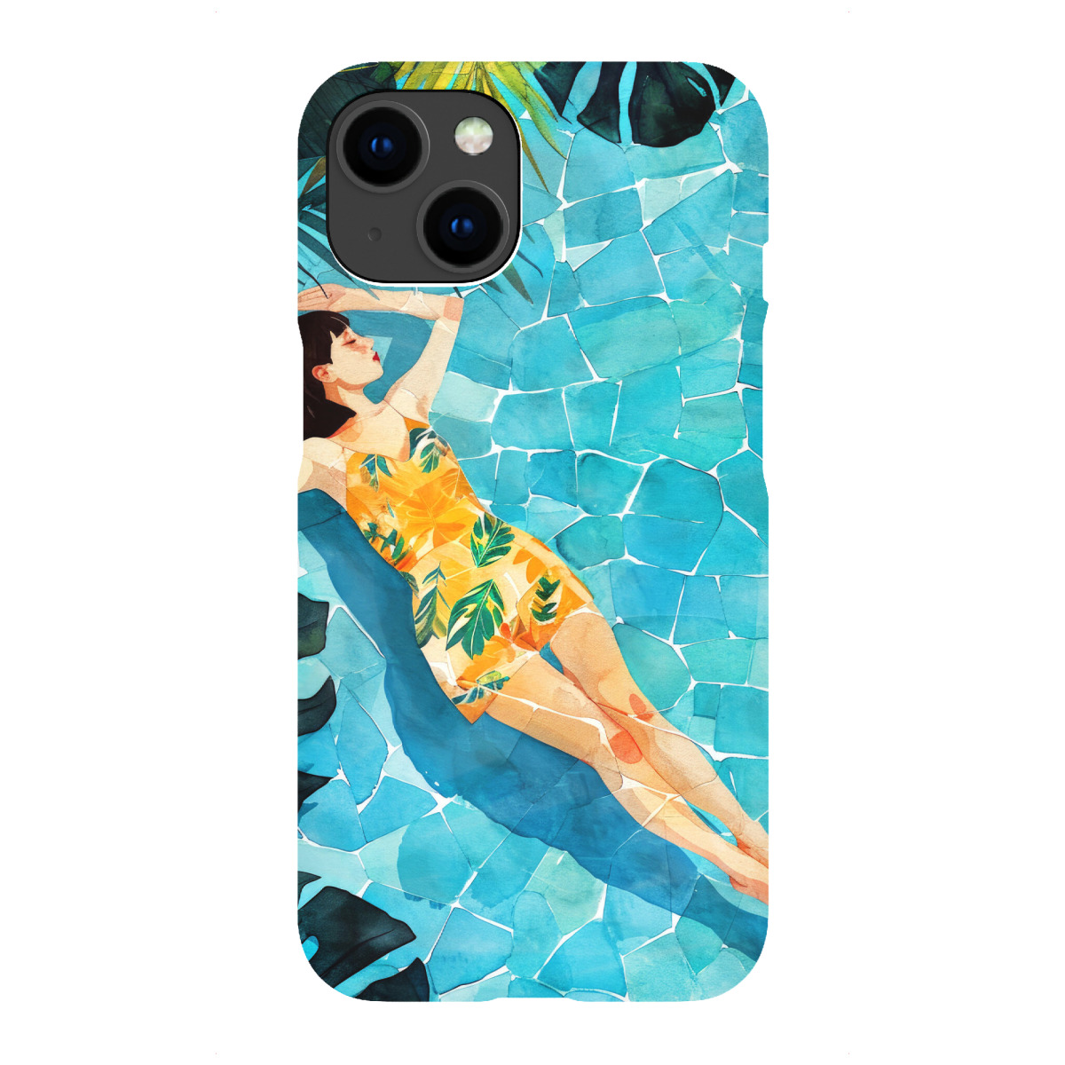 iPhone "Entspannen Sie sich am Pool" Premium-Case Handyhülle artboxONE