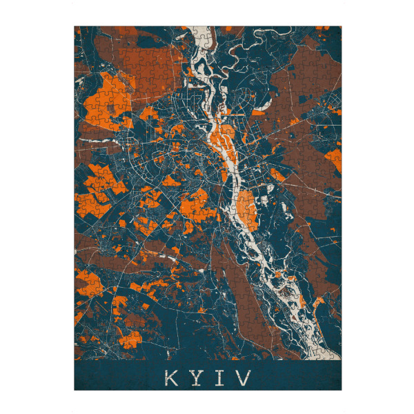 artboxONE Puzzle "Kiew Vintage Stadtplan" artboxONE - Städte / Weitere,Kartografie