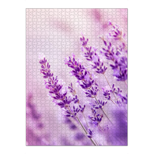 Puzzle Ravensburger "Lavendel deco" artboxONE - Floral,Liebe,Ultraviolet