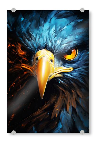 Acrylglasbild "Eagle Fantasy 2 (matart)" artboxONE - Tiere - Adler,Vogel,Vögel,Tier,Tiere,Wild,Abstrakt,Fantasie