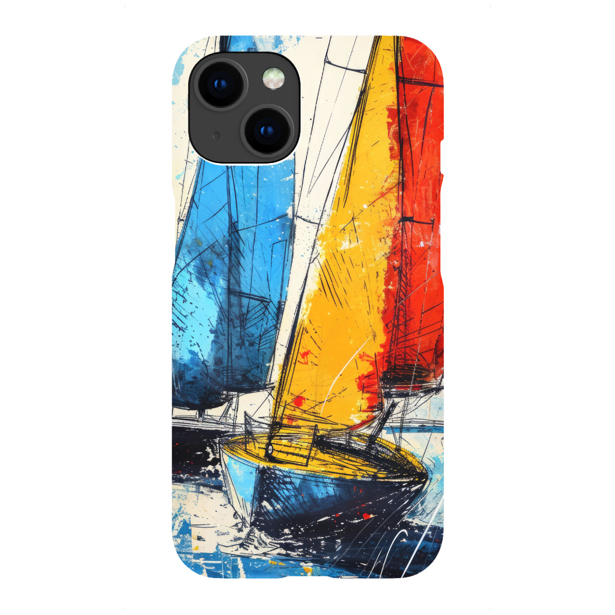 "Yacht-Rennboote O"für iPhone - Premium-Case Handyhülle artboxONE