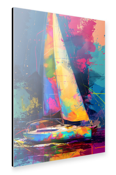 Alu-Dibond "Yacht-Rennboote N" 30x20 cm artboxONE