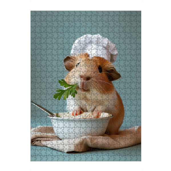 artboxONE Puzzle "Hamsterkoch mit Schüssel" artboxONE - Tiere,Lustig