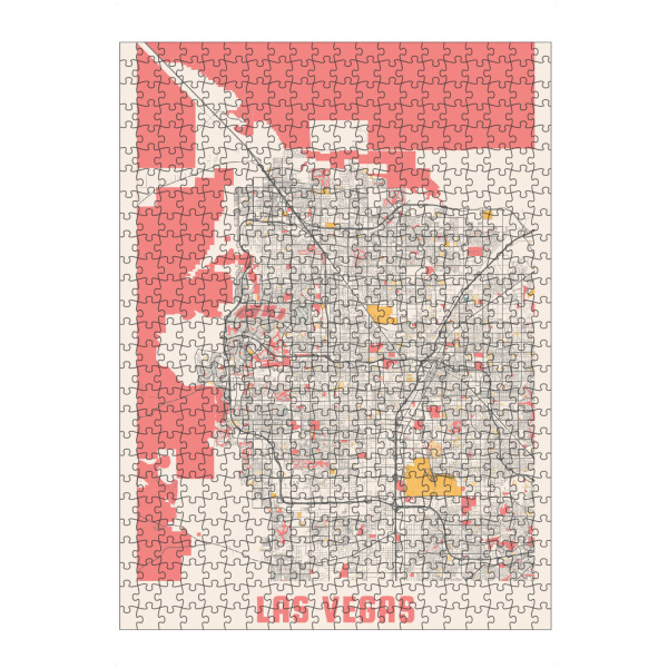 Puzzle Ravensburger "CityMap von Las Vegas" artboxONE - Städte / Las Vegas,Kartografie