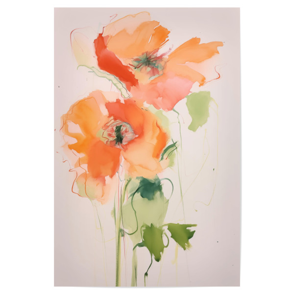 Poster 30x20 cm "Darling peach" artboxONE - Natur,Floral,Abstrakt