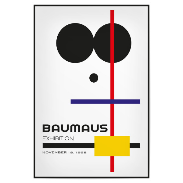 Poster 30x20 cm "Baumaus Exhibition" artboxONE - Comic,Architektur