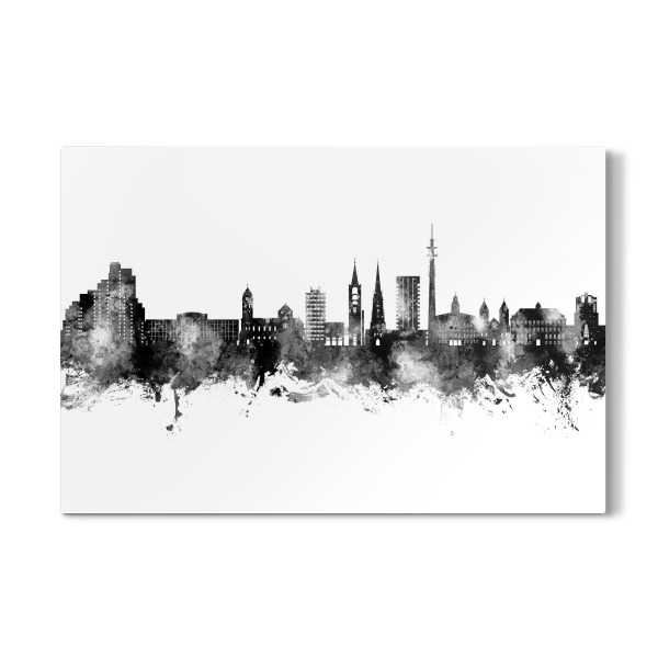 Galerie-Print "Gelsenkirchen Skyline Schwarz" 30x20 cm artboxONE