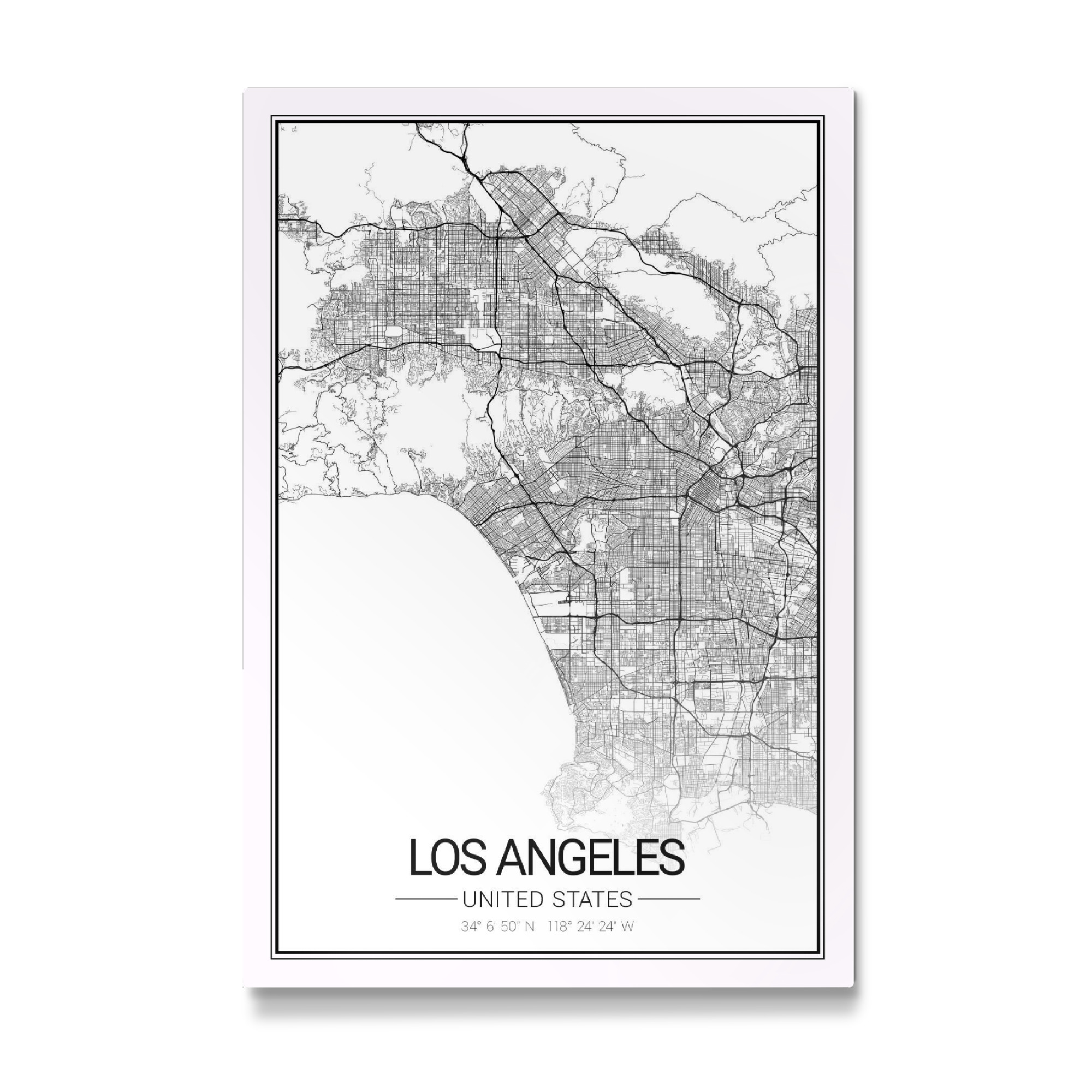Galerie-Print "LA City Map" 75x50 cm artboxONE