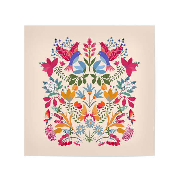 Poster 20x20 cm "Mexikanischer Garten" artboxONE - Natur,Floral,Für Mama