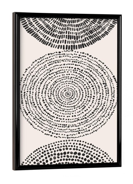 Poster mit schwarzem Rahmen "Stammesgeflüster" artboxONE - Abstrakt,Geometrie