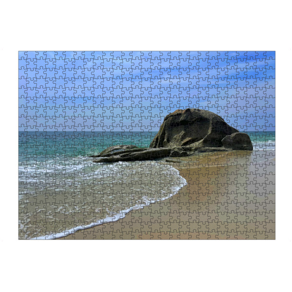 artboxONE Puzzle "Bizarrer Felsen am Strand" artboxONE - Natur,Reise,Reise / Strand und Meer