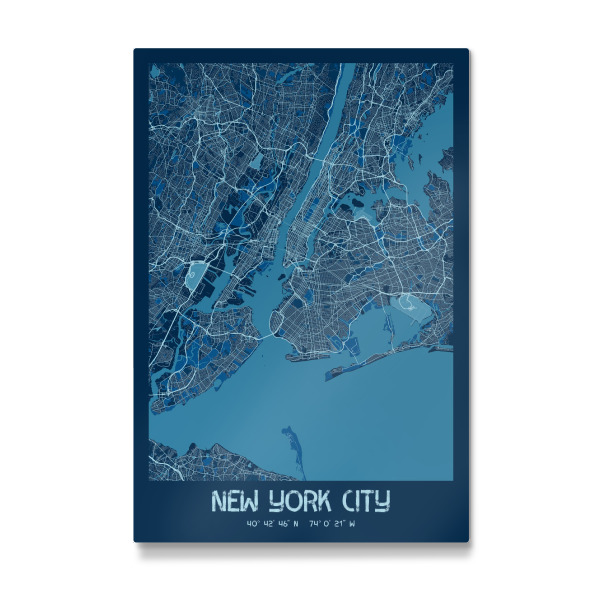Galerie-Print "NYC Stadtplan" 30x20 cm artboxONE