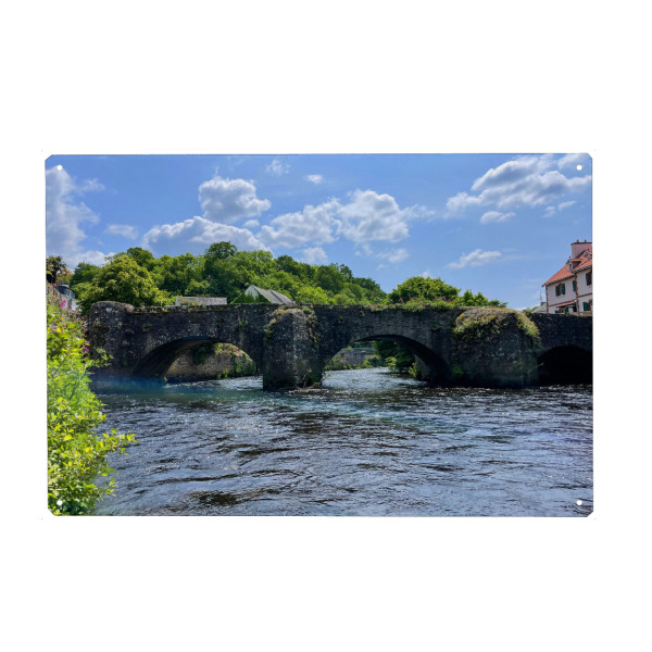 Metall Poster "Pont de Fleurie" artboxONE - Natur,Floral,Reise / Länder