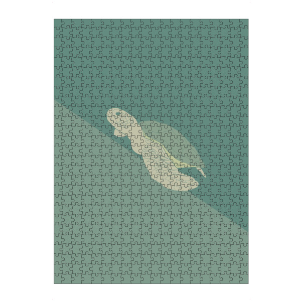 artboxONE Puzzle "A sea turtle swimming upwards" artboxONE - Tiere