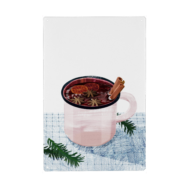 Holzbild "Glühwein Weihnachten" artboxONE - Essen & Trinken,Weihnachten,Für Mama,Essen & Trinken / Alkohol