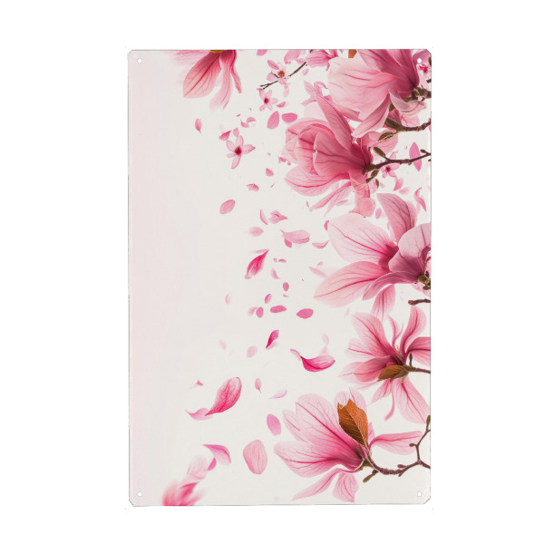 Metall Poster "Sonnenlichtperle-Magnolie" artboxONE - Natur,Floral,Liebe