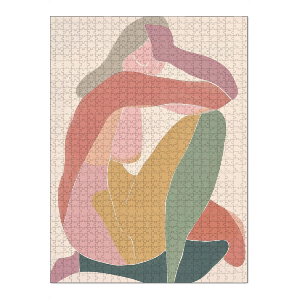 Puzzle Ravensburger "Körper Pose" artboxONE - Abstrakt,Menschen,Geometrie