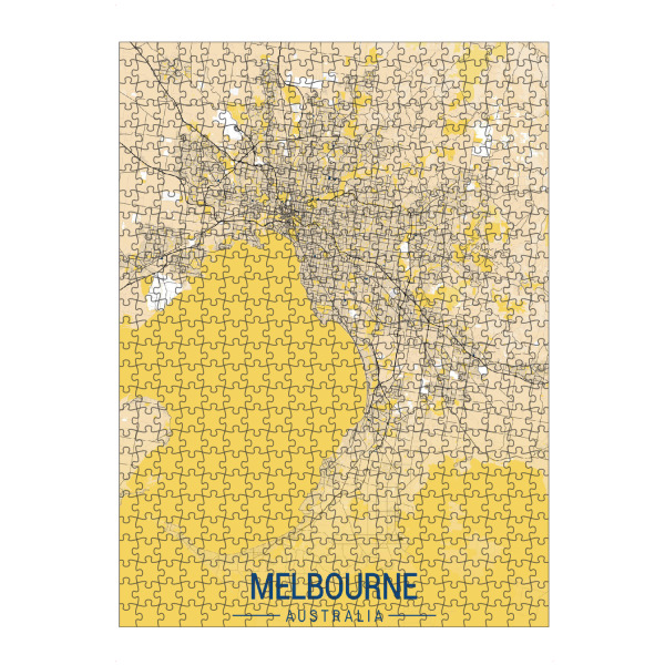 artboxONE Puzzle "Melbourne Stadt" artboxONE - Städte / Weitere,Kartografie