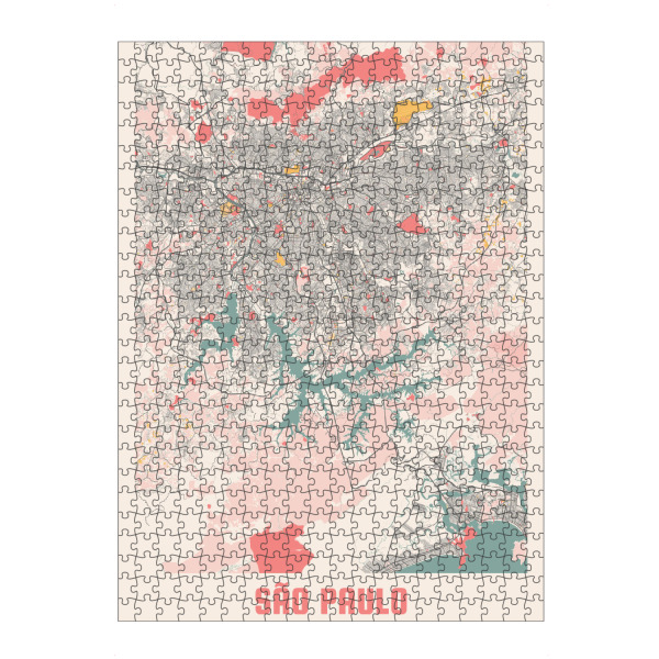 artboxONE Puzzle "São Paulo Stadtplan" artboxONE - Städte / Weitere,Kartografie