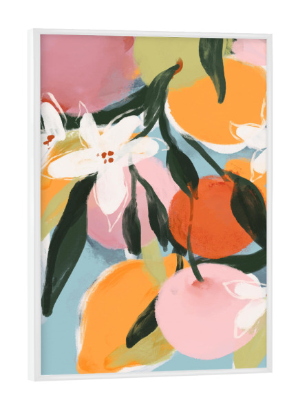 Poster mit weißem Rahmen "Fruchtiger Sommer (Vier)" artboxONE - Abstrakt,Für Mama,Essen & Trinken / Obst & Gemüse