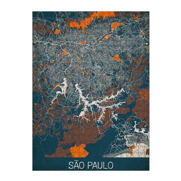 artboxONE Puzzle "São Paulo Vintage Map" artboxONE - Städte / Weitere,Kartografie