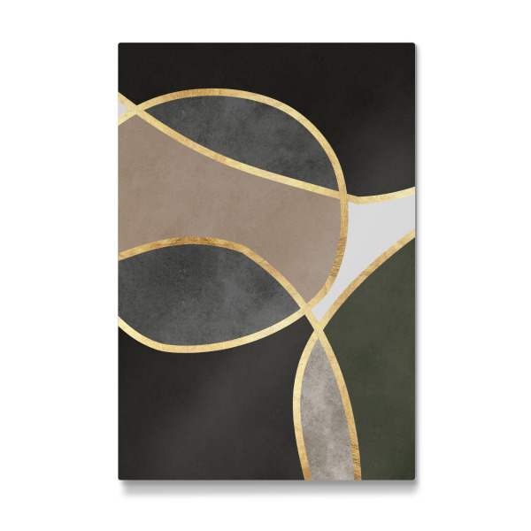 Galerie-Print "Boho mit goldenen Linien A" 30x20 cm artboxONE