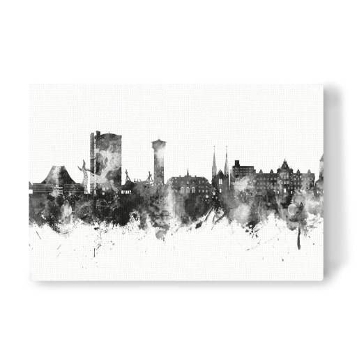 Oberhausen Germany Skyline Black