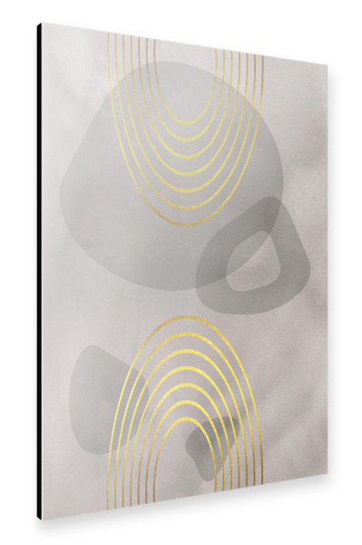 Alu-Dibond "Mid-Century Regenbögen" 30x20 cm artboxONE