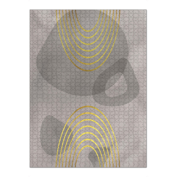 Puzzle Ravensburger "Mid-Century Regenbögen" artboxONE - Abstrakt,Geometrie