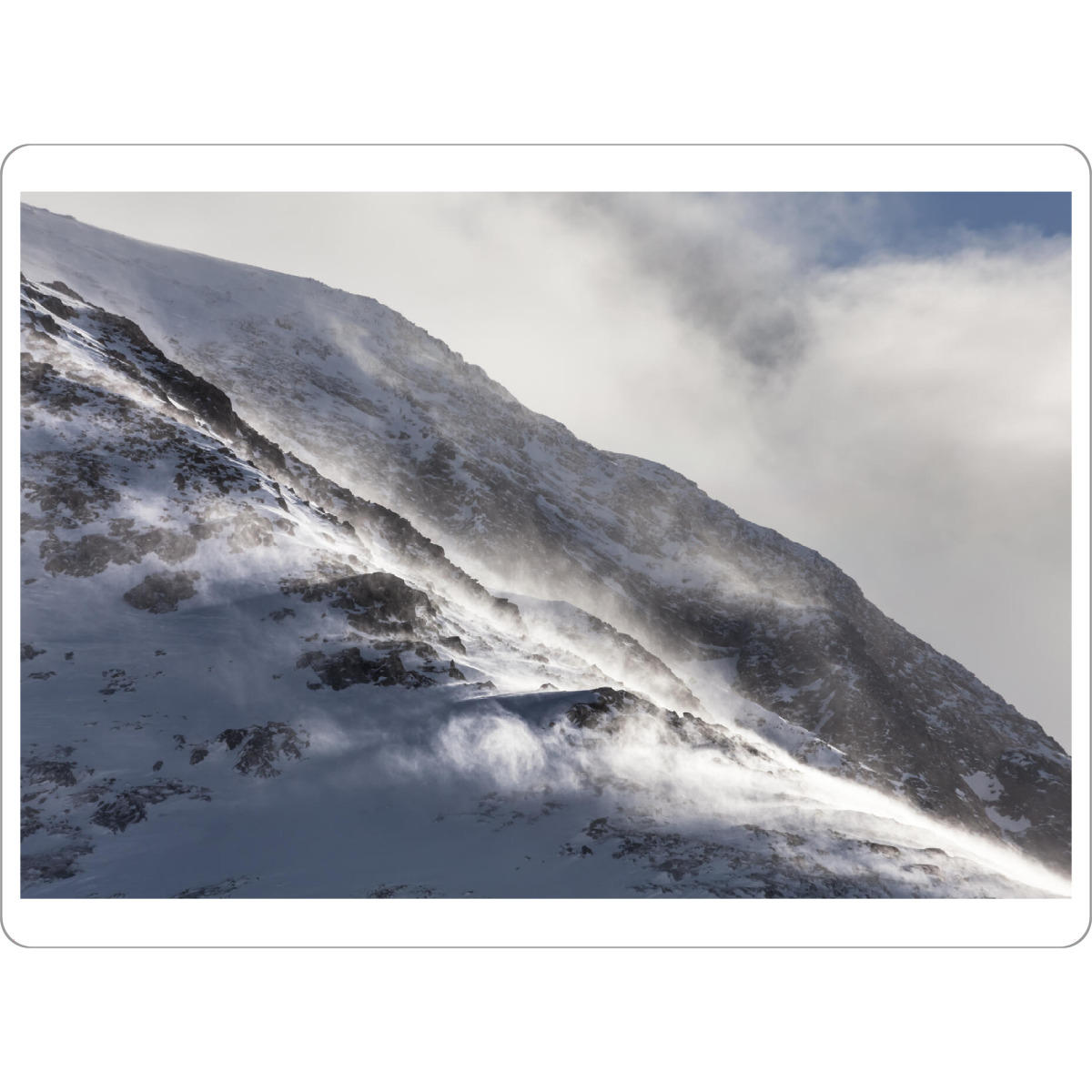 Tischset "Arktischer Wind" artboxONE - Natur - Norwegen,Arktis,Wind,Wolken,Schnee,Winter,Berge,Skandinavien - Bild norwegen