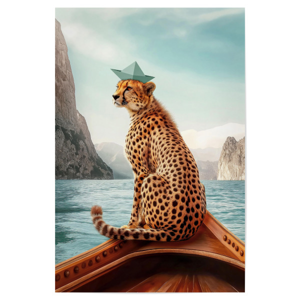 Poster 30x20 cm "Gepard on Tour" artboxONE - Natur,Tiere,Reise / Afrika