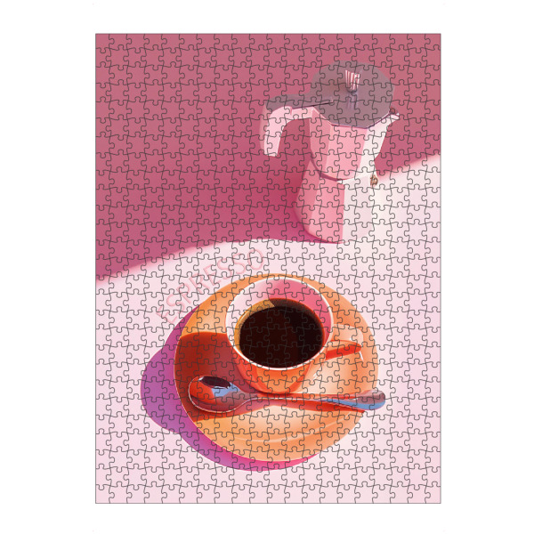 Puzzle Ravensburger "Pink Espresso" artboxONE - Typografie,Reise,Essen & Trinken