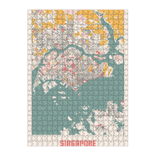 artboxONE Puzzle "Singapur Map" artboxONE - Städte / Singapur,Kartografie