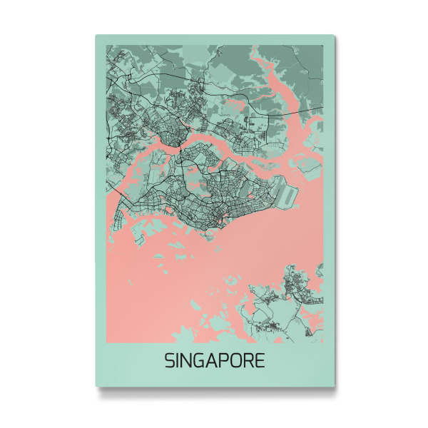 Galerie-Print "Stadt Singapur" 30x20 cm artboxONE