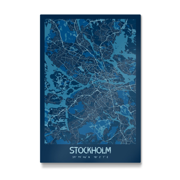 Galerie-Print "Stockholm City Stadtplan" 30x20 cm artboxONE
