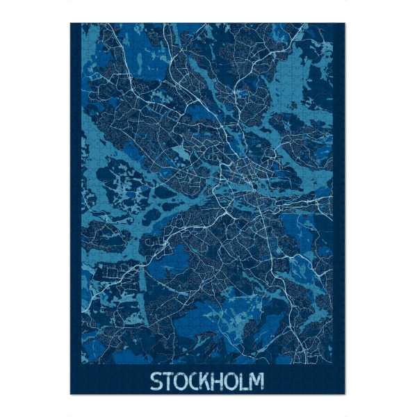 Puzzle Ravensburger "Stockholm City Stadtplan" artboxONE - Städte / Stockholm,Kartografie