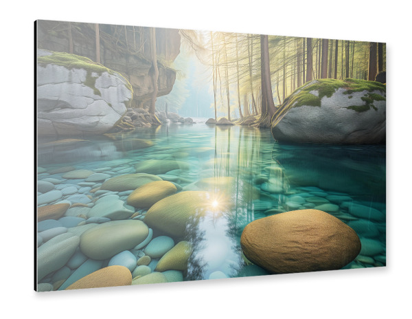 Alu-Dibond "Wald Liebe" 30x20 cm artboxONE