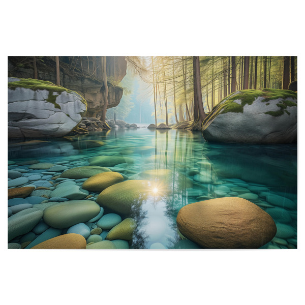 Poster 30x20 cm "Wald Liebe" artboxONE - Natur,Reise