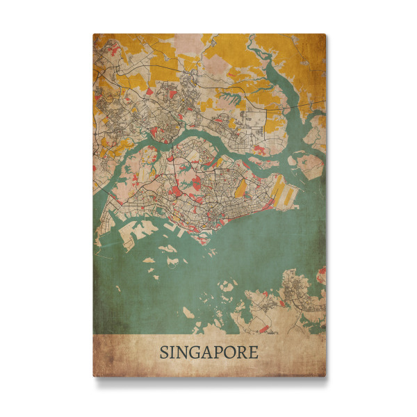 Galerie-Print "Vintage City Singapur" 30x20 cm artboxONE