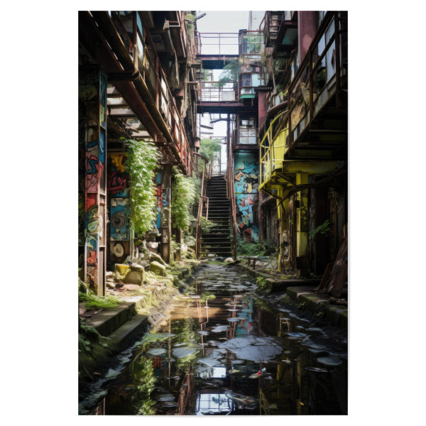 Poster 30x20 cm "Geister Fabrik" artboxONE - Architektur,Streetart