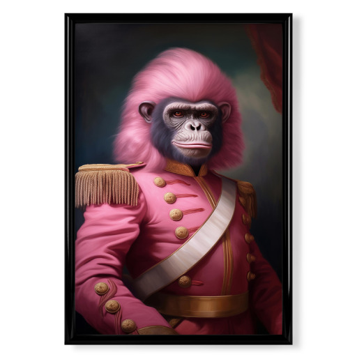 Gemälde pink Gorilla