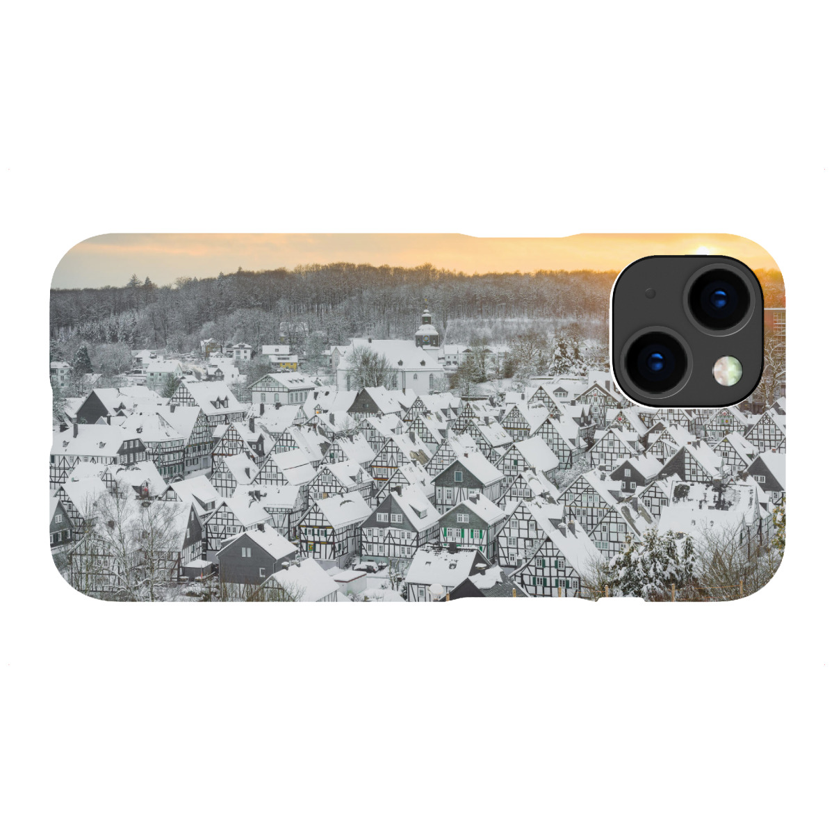 "Freudenberg an einem Winterabend"für iPhone - Premium-Case Handyhülle artboxONE