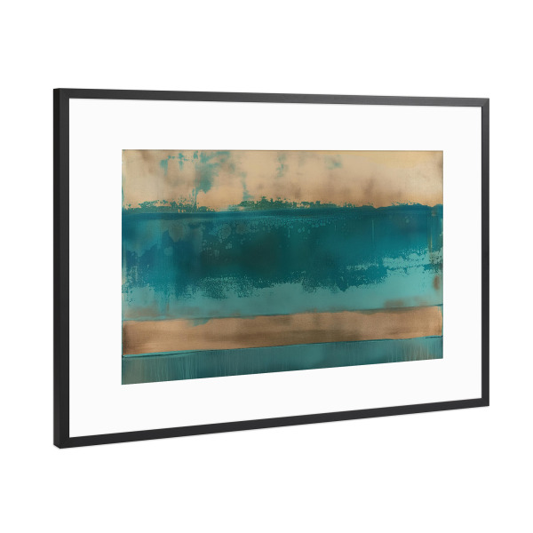 Poster mit Rahmen Schwarz (Metallic) "Abstrakter verlauf" artboxONE - Abstrakt,Geometrie,Marmor