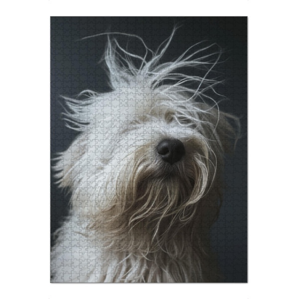 Puzzle Ravensburger "Schäferhund mit schlechten Haaren" artboxONE - Tiere,Lustig