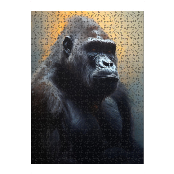 Puzzle Ravensburger "Großer männlicher Gorilla" artboxONE - Natur,Tiere
