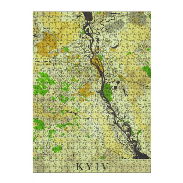 artboxONE Puzzle "Kiew Vintage City Map" artboxONE - Städte / Weitere,Kartografie