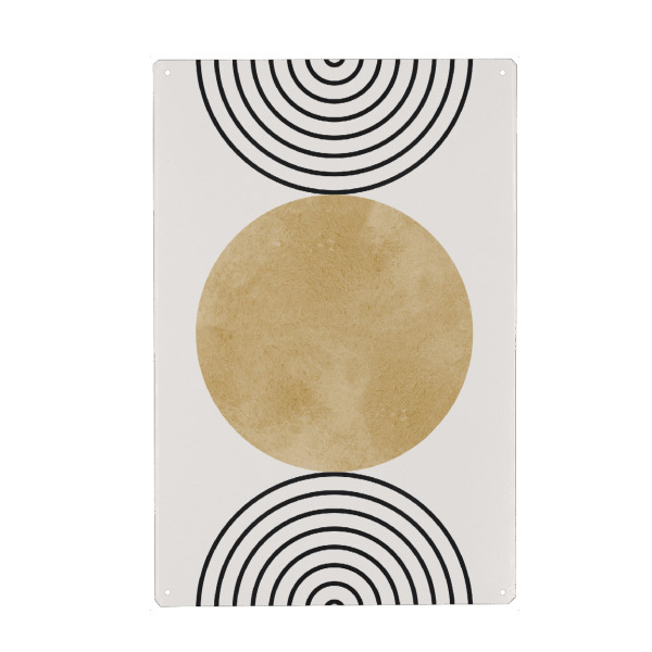 Metall Poster "Zeichnen mit Kreisen A" artboxONE - Abstrakt,Geometrie