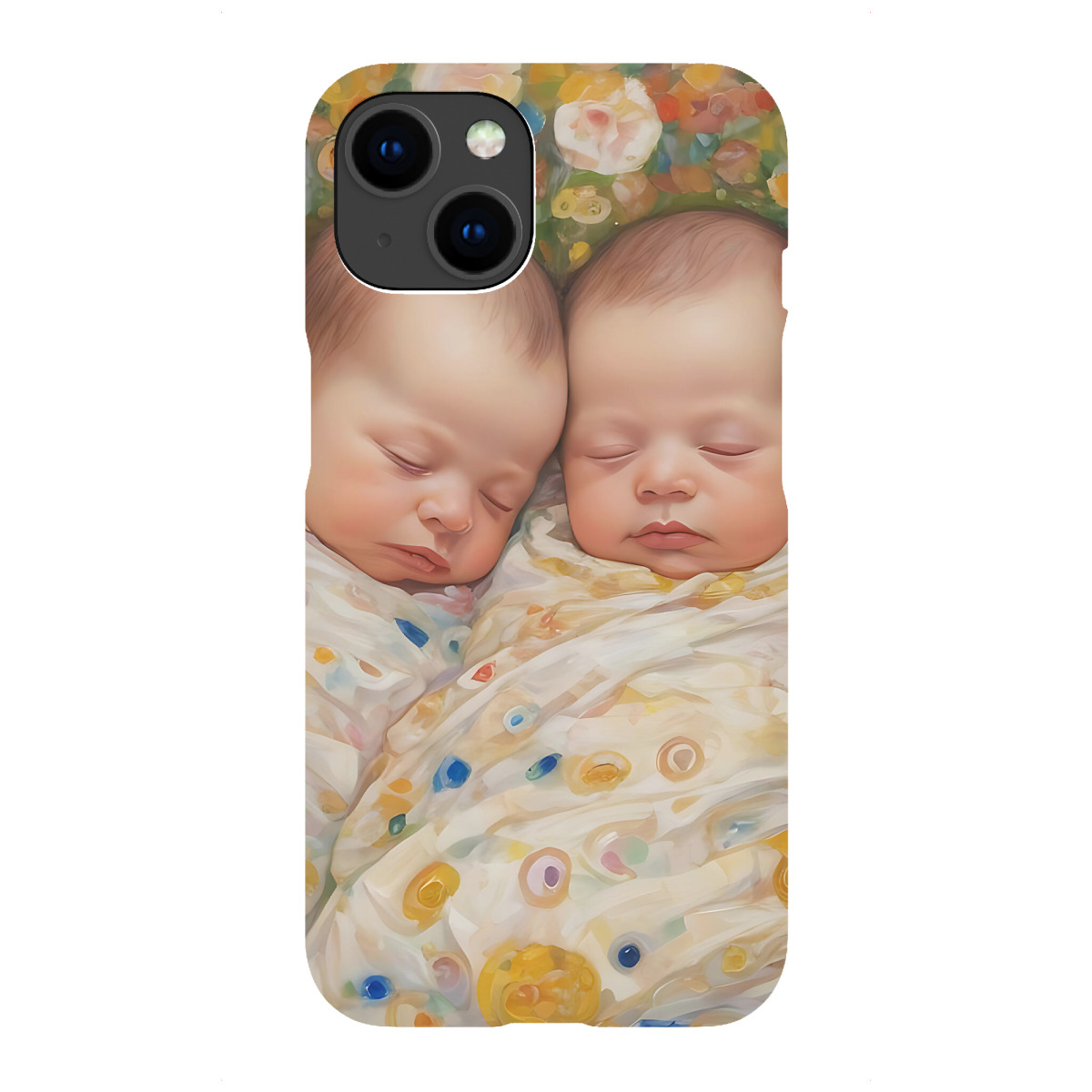 "Sommer Blüten Zwillinge"für iPhone - Premium-Case Handyhülle artboxONE