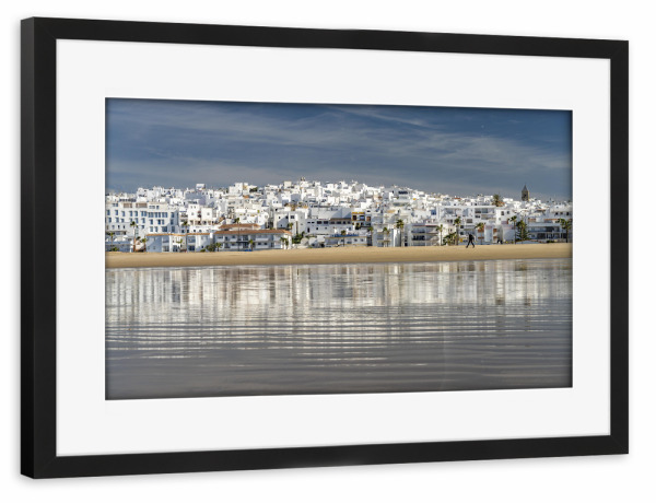 Poster mit Rahmen schwarz "Conil de la Frontera, Andalusien" artboxONE - Reise / Strand und Meer